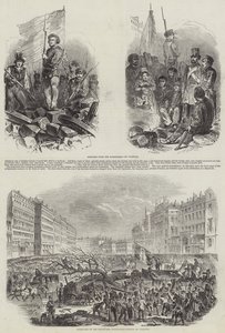 1848年のフランス革命 作： French School
